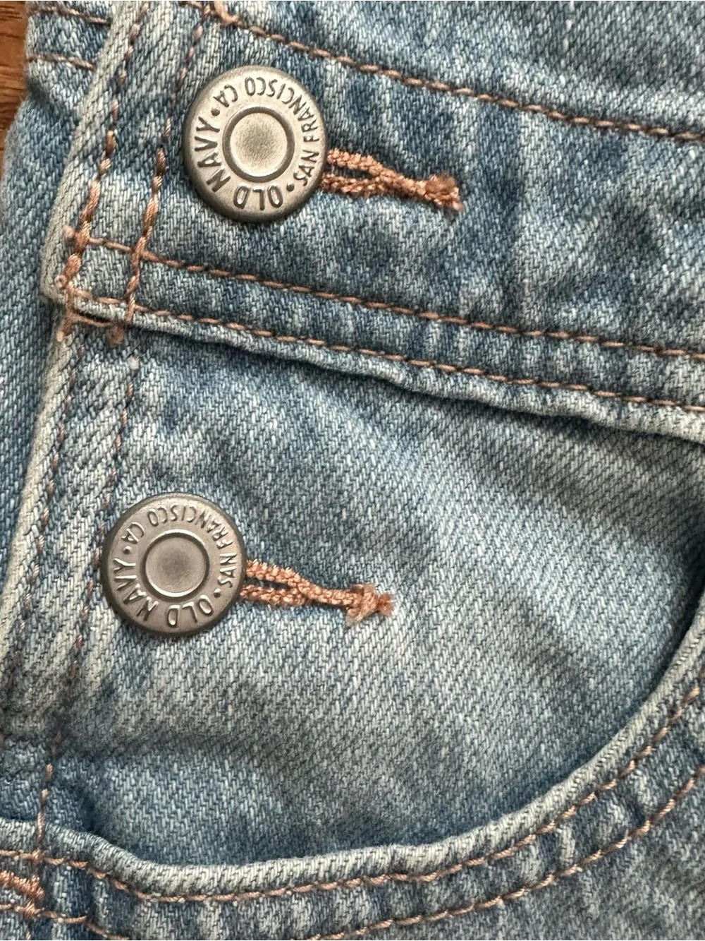 Old Navy Girls Size 8 Medium Light Blue Denim Jean Shorts Overalls Cotton EUC!